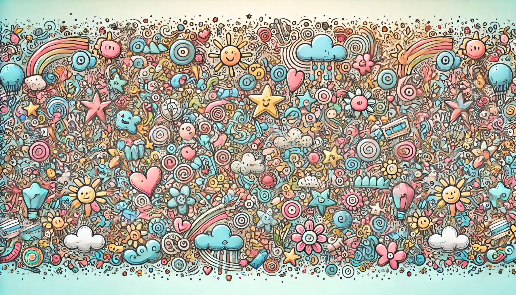 Cute doodle clothing banner