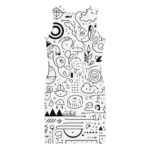 Artistic Abstract Doodles Bodycon Dress - Image 2