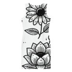 Whimsical Flower Doodles Body Con Dress - Image 2