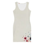 Whimsical Floral Burst Bodycon Dress