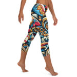 Whimsical Summer Beach Activities Capri Leggings - Image 4