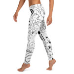Artistic Leggings with Cool Doodles Patterns for Everyday Wear - Image 3