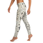 Playful Floral Doodles Leggings for Everyday Wear - Image 3