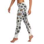 Artistic Circular Floral Doodle Leggings for All Occasions - Image 3