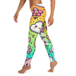 Happy Rainbow Cute Doodles Leggings - Image 3