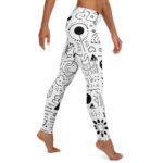 Artistic Leggings with Cool Doodles Patterns for Everyday Wear - Image 4