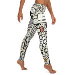 Artistic Geometric and Cloud Doodles Leggings - Image 4