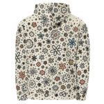 Playful Doodle Flower Graphic Hoodie - Image 3