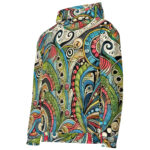 Scribble Diffusion Vibrant Mosaic Abstract Doodle Hoodie - Image 3