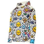 Cheerful Cute Doodles Hoodie for Every Season - Image 2