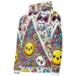 Cheerful Cute Doodles Hoodie for All Seasons - Image 2