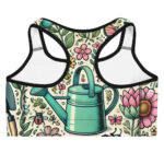 Blooming Garden Doodles Sports Bra Design - Image 2
