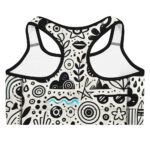 Floral Joy Cool Doodle Sports Bra - Image 2