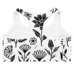 Playful Flower Doodles Sports Bra - Image 4
