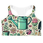 Blooming Garden Doodles Sports Bra Design - Image 3