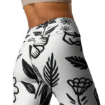 Yoga Flower Doodles Leggings - Image 3