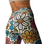 Floral Meadow Yoga Practice Leggings - Image 3