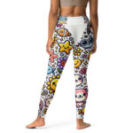 Yoga Leggings with Cute Doodles - Image 2