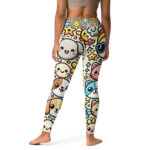 Yoga Leggings with Fun Cute Doodles - Image 2