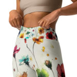 Rainbow Garden Flower Doodle Yoga Leggings - Image 4