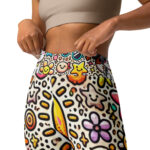 Yoga Leggings with Fun Cute Doodles - Image 4