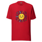 Happy Sun with Colourful Rays T-Shirt - Image 3