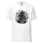 Spooky Haunted House Scribble with Twisting Stairs