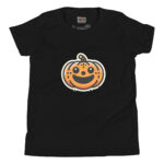 Smiling Pumpkin Doodle for Halloween T-Shirts - Image 2