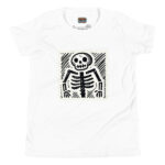 Scribbled Skeleton Design for Halloween T-Shirts
